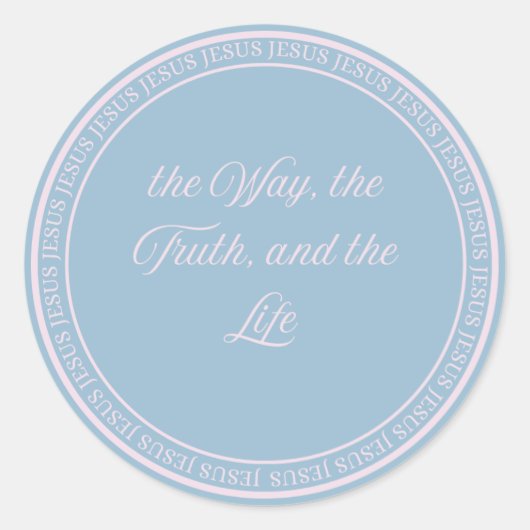 Jesus - Flush Seal Large Ronde Sticker (Voorkant)