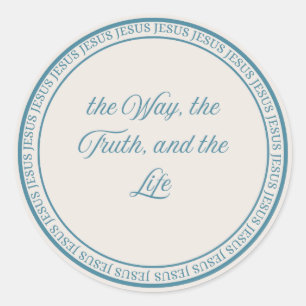 Jesus - Flush Seal Large Ronde Sticker