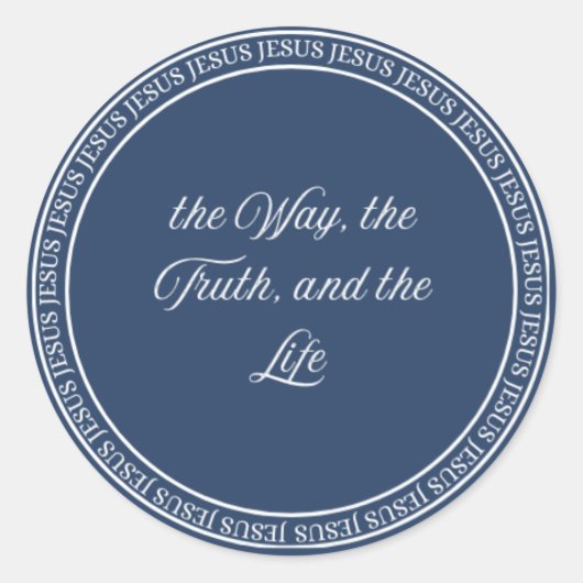 Jesus - Flush Seal small Ronde Sticker (Voorkant)