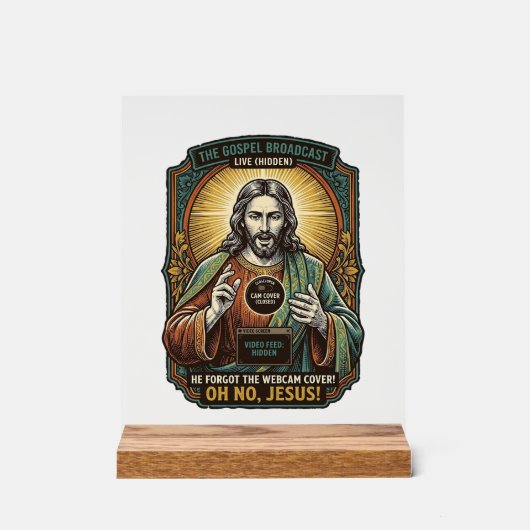 Jésus Fond noir Webcam oubliée Couverture Virtuell (Recto)