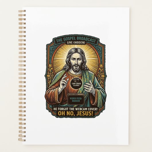 Jésus Fond noir Webcam oubliée Couverture Virtuell (Devant)