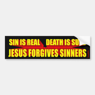 Jesus Forgiving Sinners Bumpersticker