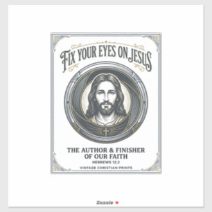 Jesus Fotografie Moeder Familie Fotograaf Vintage  Sticker