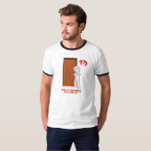 Jésus Frappe Le T-Shirt De Ringer (Devant entier)