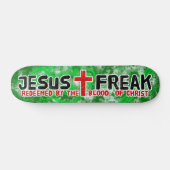 Jesus Freak Green Skateboard (Horizontaal)