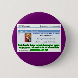 Jesus Friend Verzoek Ronde Button 5,7 Cm