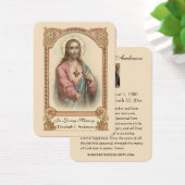 Jesus Funeral Memorial Prayer Heilige Kaart (Bureau)