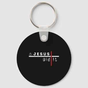 Jesus Funny Cross Christelijk deed het sarcasme Hu Sleutelhanger