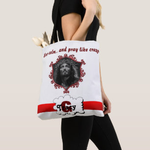 Jésus Gardez votre calme & priez comme un fou sac