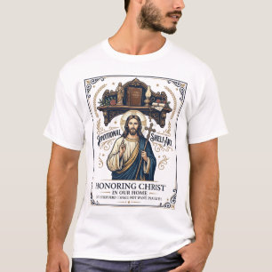 Jesus Gebedshoek Thuis Altaar Decoratie T-shirt Ge
