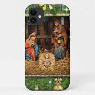 Jesus geboren kribbe iPhone 11 hoesje