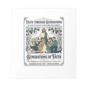 Jesús Genealogie Stamboom T-shirt Op geloof gebase Notitieblok