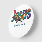 Jesus geometric pattern  ronde klok (Hoek)