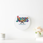 Jesus geometric pattern  ronde klok (Huis)