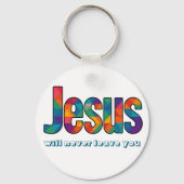 Jesus geometric pattern sleutelhanger (Achterkant)