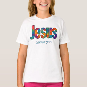 Jesus geometrisch patroon t-shirt