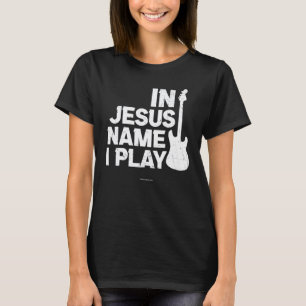 Jesús Gitaar Speel Christelijke Bijbelvers Religie T-shirt