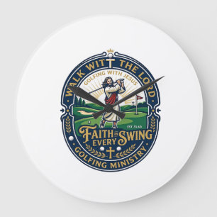 Jesus Golf Shirt Gebedsgebaseerd ontwerp_1 Grote Klok