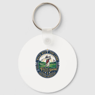 Jesus Golf Shirt Gebedsgebaseerd ontwerp_1 Sleutelhanger