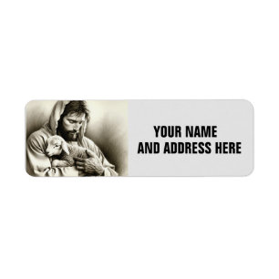 JESUS GOOD SHEPHARD RETOURADRES LABELS