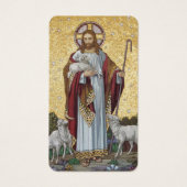 Jesus Good Shepherd Catholic Funeral Holy Card - (Devant)