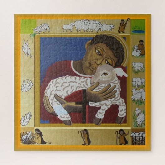 Jesus Good Shepherd Legpuzzel (Verticaal)