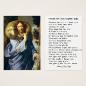 Jesus Good Shepherd Souls in purgatory Prayer Visitekaartje (Voorkant /achterkant)