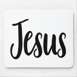 Jesus Gospel Graphics Aesthetische Christelijke ci Muismat