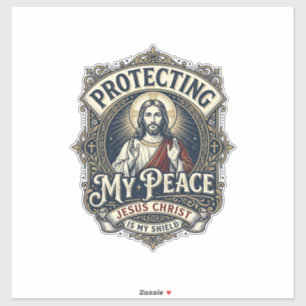 Jesus Grenzen Zelfrespect T-shirt Op geloof gebase Sticker
