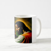 Jésus guérit un Aveugle II Mug de café (Devant droit)