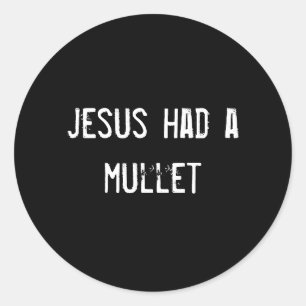 Jesus had een verticale raamstijl ronde sticker
