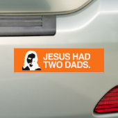 JESUS HAD TWEE DADS.png Bumpersticker (Op auto)