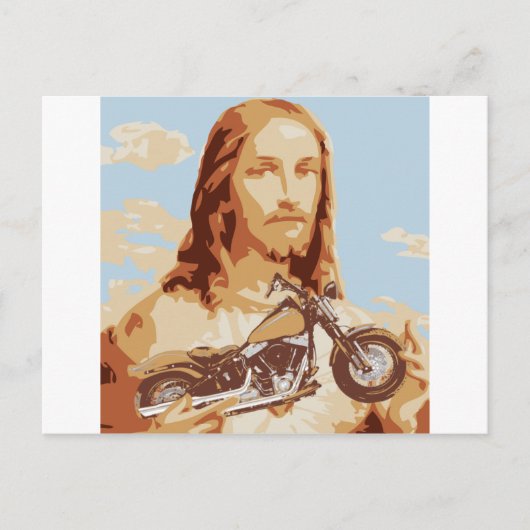 Jesus Harley Love Briefkaart (Voorkant)