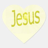 Jesus Hart Sticker (Voorkant)