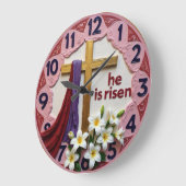 Jesus He Is Risen Easter Grote Klok (Hoek)