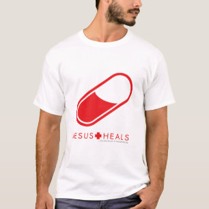 Jesus Heals Red Pill T-shirt