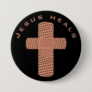 Jesus Heals Ronde Button 7,6 Cm
