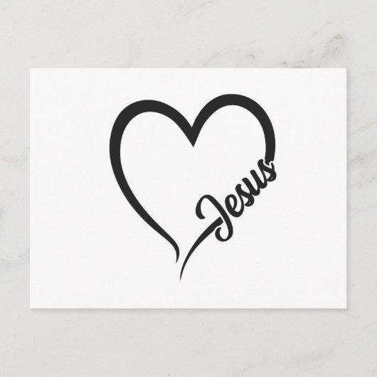 JESUS HEART AANKONDIGINGSKAART (Voorkant)