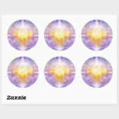 Jesus Heart Ronde Sticker (Vel)