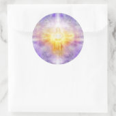 Jesus Heart Ronde Sticker (Tas)