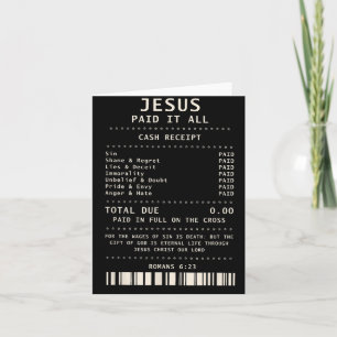 Jesus Heeft Alles Betaald Grappig Christelijk Gelo Kaart