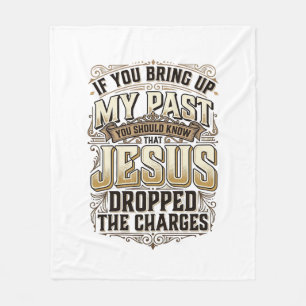 Jesus Heeft De Aanklachten Ingetrokken Vintage Chr Fleece Deken
