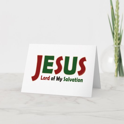 JESUS: Heer van de Verlossing Kaart (Voorkant)