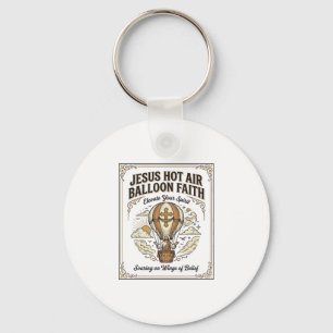 Jesus Heet Lucht Ballon Geloven Jesus Heet Lucht B Sleutelhanger