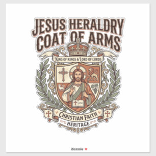 Jesus Heraldiek Wapen Jezus Heraldiek Wapen Ar Sticker