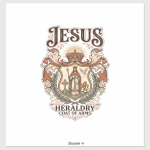 Jesus Heraldiek Wapen Jezus Heraldiek Wapen Jezus Sticker