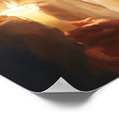 Jesus Holding Candle Art Poster (Hoek)