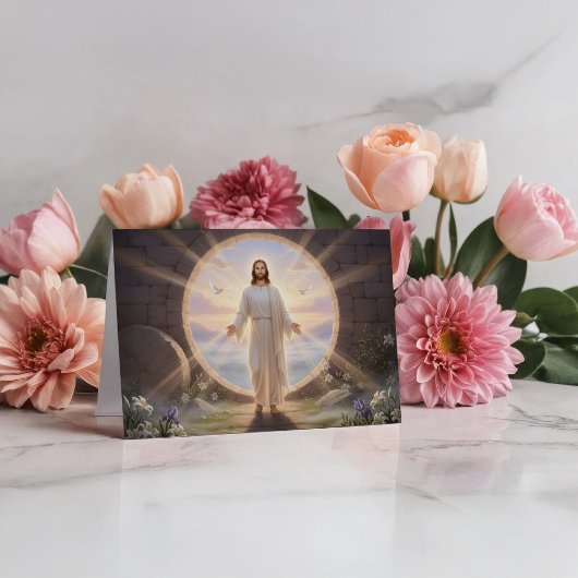 Jesus Holy Easter Morning Kaart