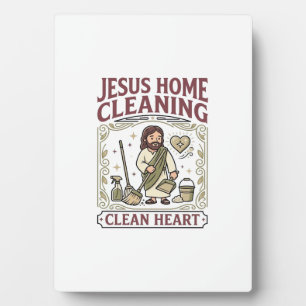 Jesus Home Schoonmaken Schoon Hart Jezus Thuis Sch Fotoplaat