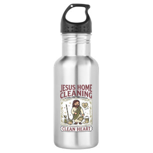Jesus Home Schoonmaken Schoon Hart Jezus Thuis Sch Waterfles